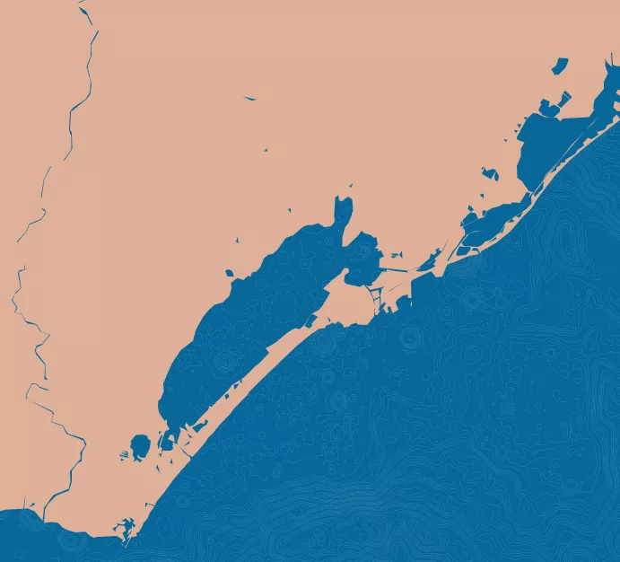 Carte du Bassin de Thau